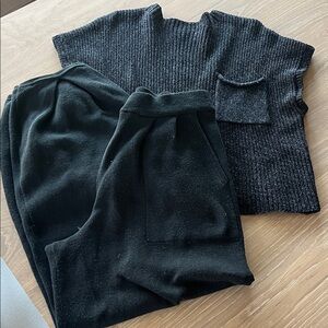 Free People Charcoal Lounge Set